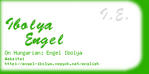 ibolya engel business card